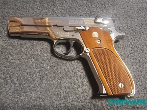 2 Stk Smith&Wesson Mod 39-2 VERNICKELT ! TOP - 6