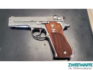 2 Stk Smith&Wesson Mod 39-2 VERNICKELT ! TOP - 7
