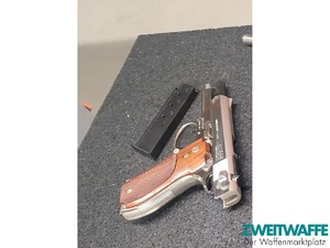 2 Stk Smith&Wesson Mod 39-2 VERNICKELT ! TOP - 10