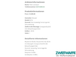 Mauser M12 mit Optik