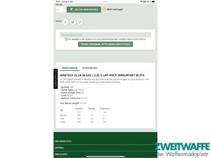 MAGTECH 22 LR 36 GRS / 2,33 G LHP HVCP VERKUPFERT 50 STK - 2