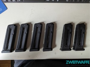6x Glock44 Magazine .22 LR 2x original 10-Schuss, 4x ProMag 18-Schuss