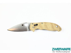 Spyderco Manix 2 Cru-Wear Natural Canvas Micarta - 2