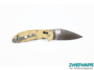 Spyderco Manix 2 Cru-Wear Natural Canvas Micarta - 3