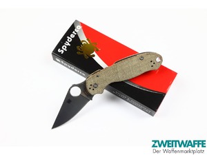 Spyderco Para 3 Cru-Wear Natural Canvas Micarta