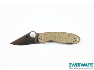 Spyderco Para 3 Cru-Wear Natural Canvas Micarta - 2