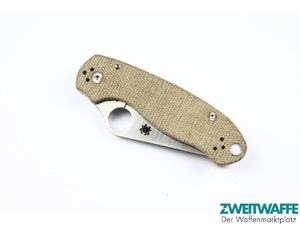 Spyderco Para 3 Cru-Wear Natural Canvas Micarta - 5