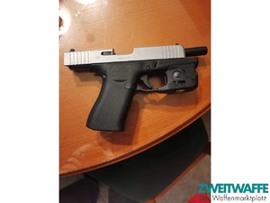 GLOCK 48 Silver Slide Kal. 9x19 + 2 Magazine + TLR-6 Set neuwertig - 2