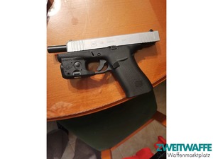 GLOCK 48 Silver Slide Kal. 9x19 + 2 Magazine + TLR-6 Set neuwertig - 3