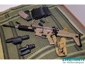 VFC SCAR-L Airsoft – Komplettset inkl. Granatwerfer & Zubehör