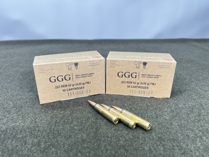 GGG .223 62gr, 4,00g FMJ, 50Stk. Packung - 2